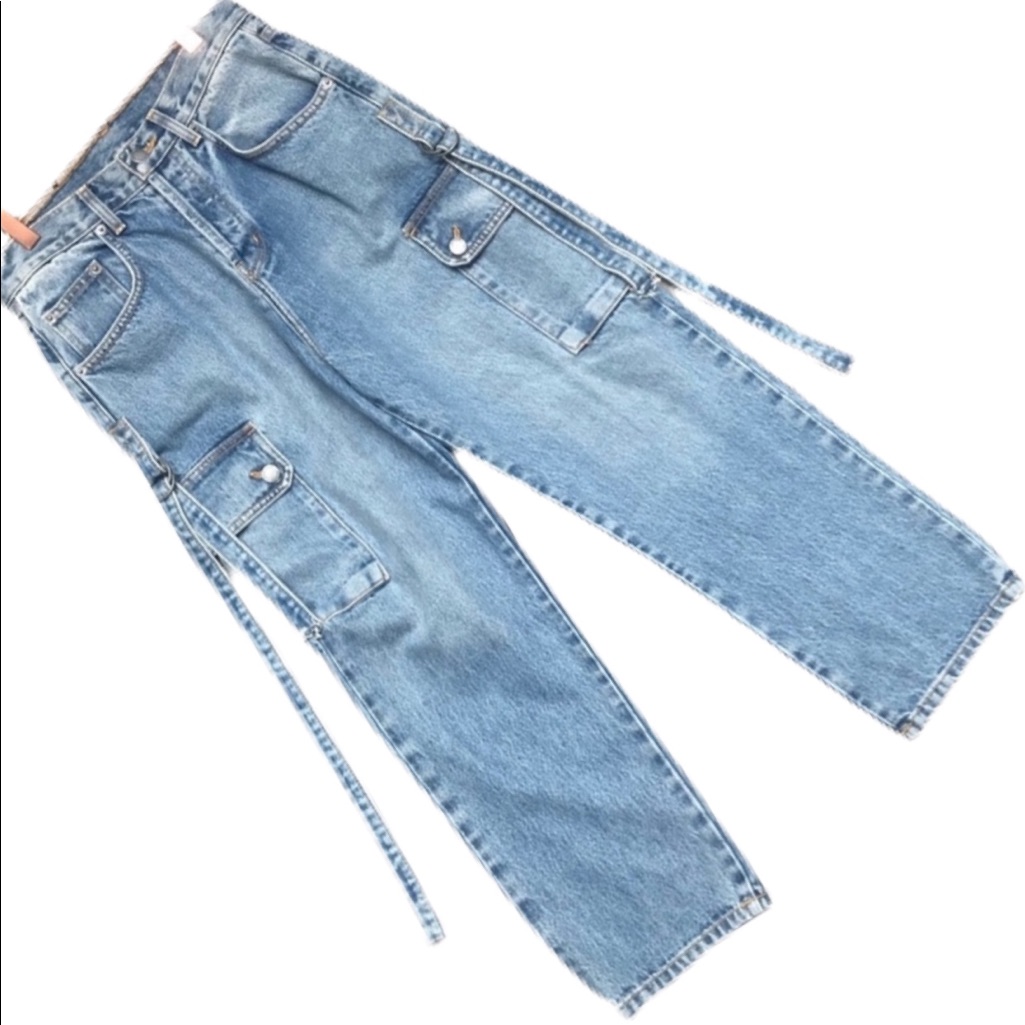 Carmar Blue Denim Pocketed Straight Leg Jeans